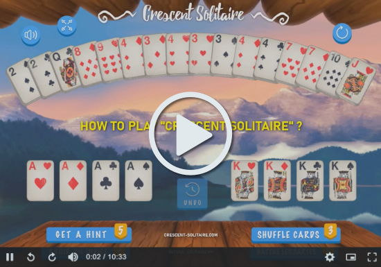 How to play Crescent Solitaire | Video Tutorial