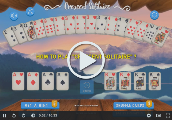 Crescent Solitaire Online - 100% Free! No Download! No Ads!