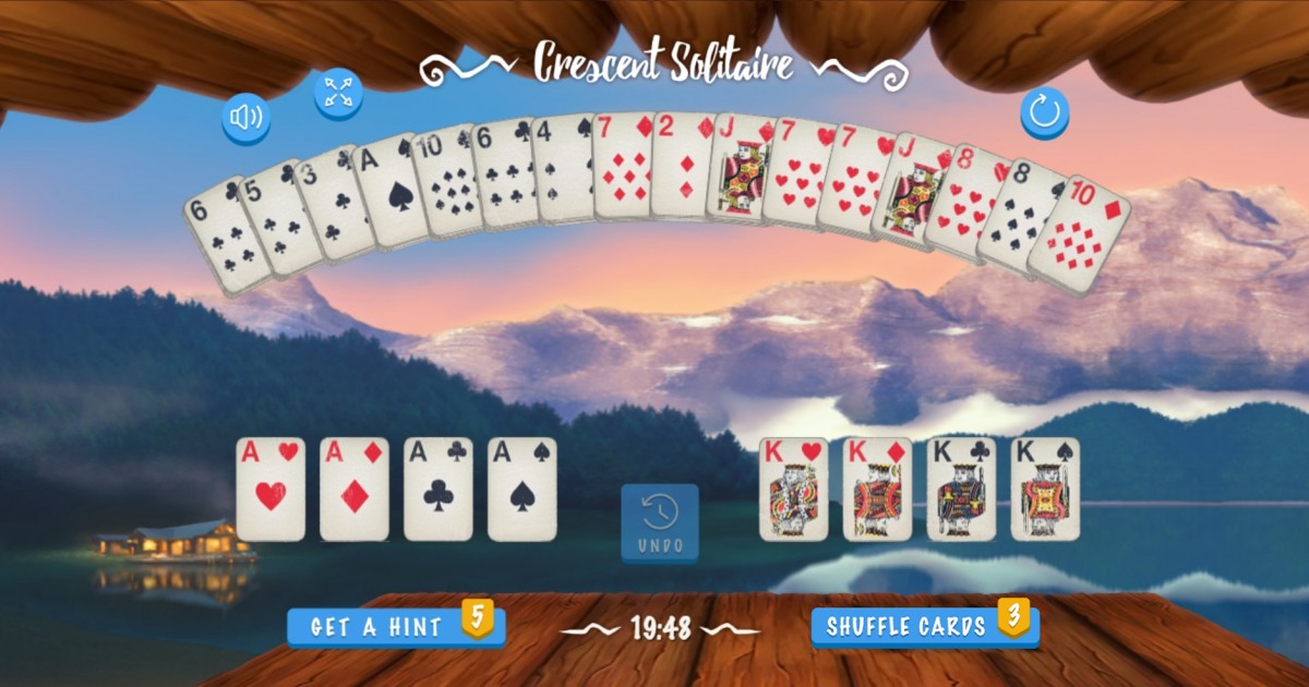 Online Games - Crescent Solitaire - Free Online Card Game